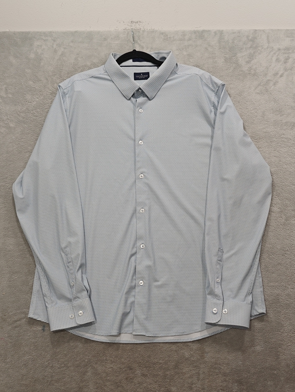 Arrow Light Blue Micro-Pattern Men's Dress Shirt